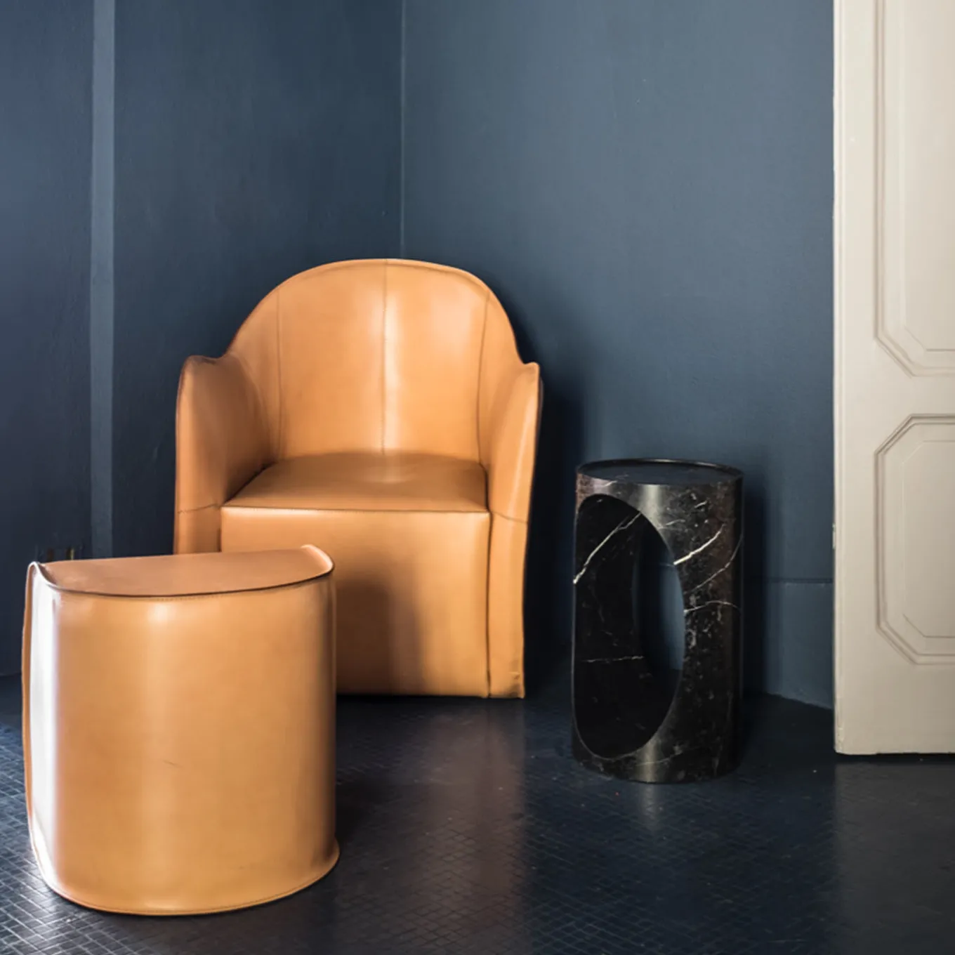 Exo Set of Armchair and Ottoman