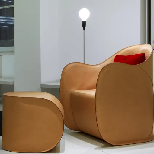 Exo Set of Armchair and Ottoman