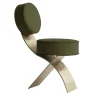 Exo Steel & Nabuk Jungle Fabric Chair by Andrea Tognon