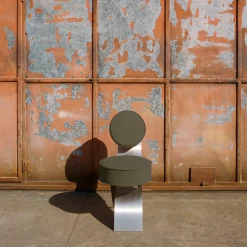 Exo Steel & Nabuk Jungle Fabric Chair by Andrea Tognon