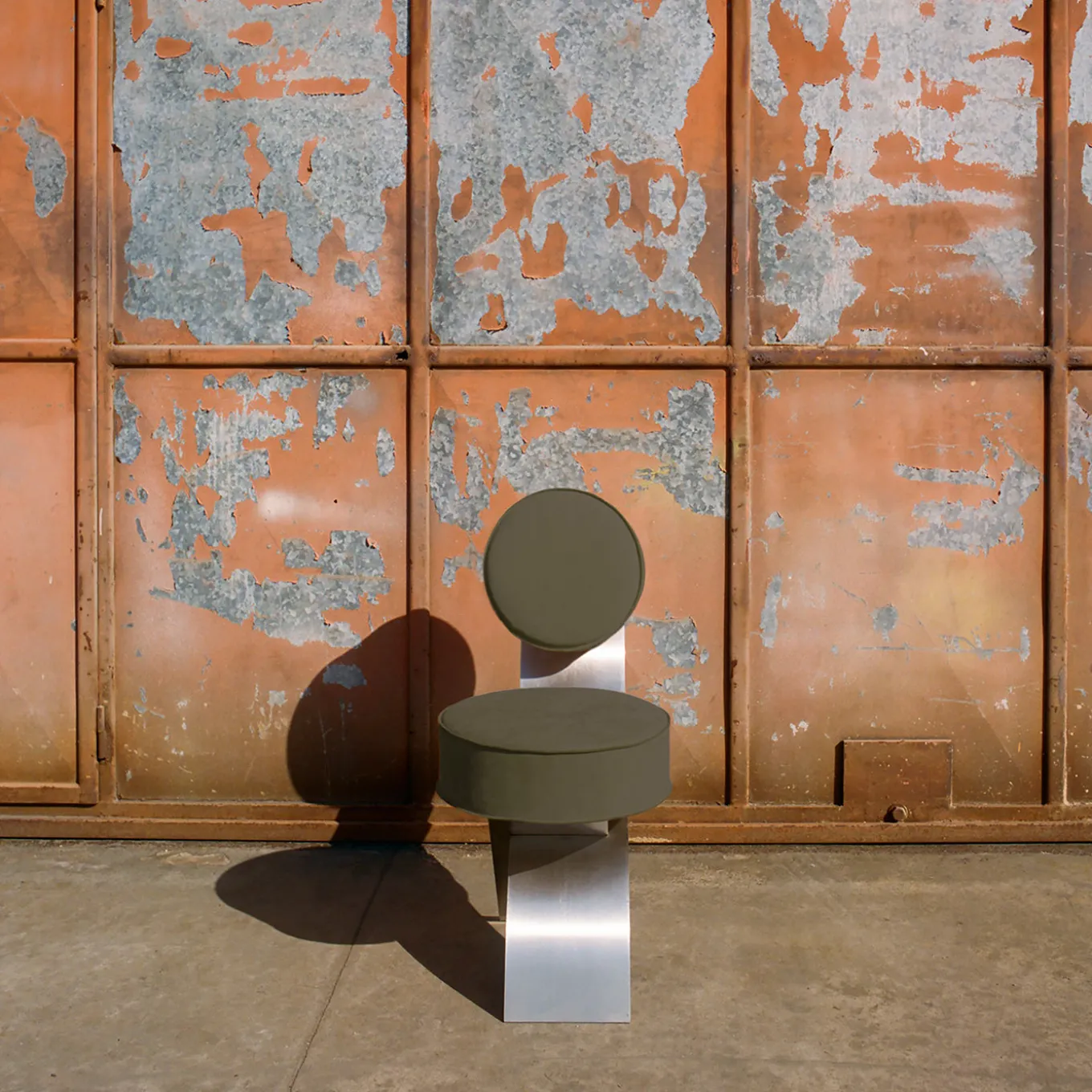 Exo Steel & Nabuk Jungle Fabric Chair by Andrea Tognon