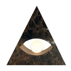 Eye Marble Sculpure Table Lamp by Sissy Daniele