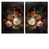Fancy Bouquet Glass Decorative Panel #1