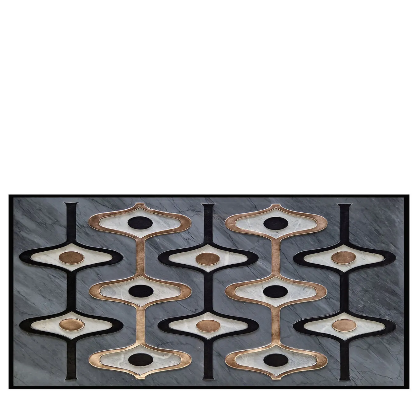 Fancy Mirage Leather & Marble Decorative Panel