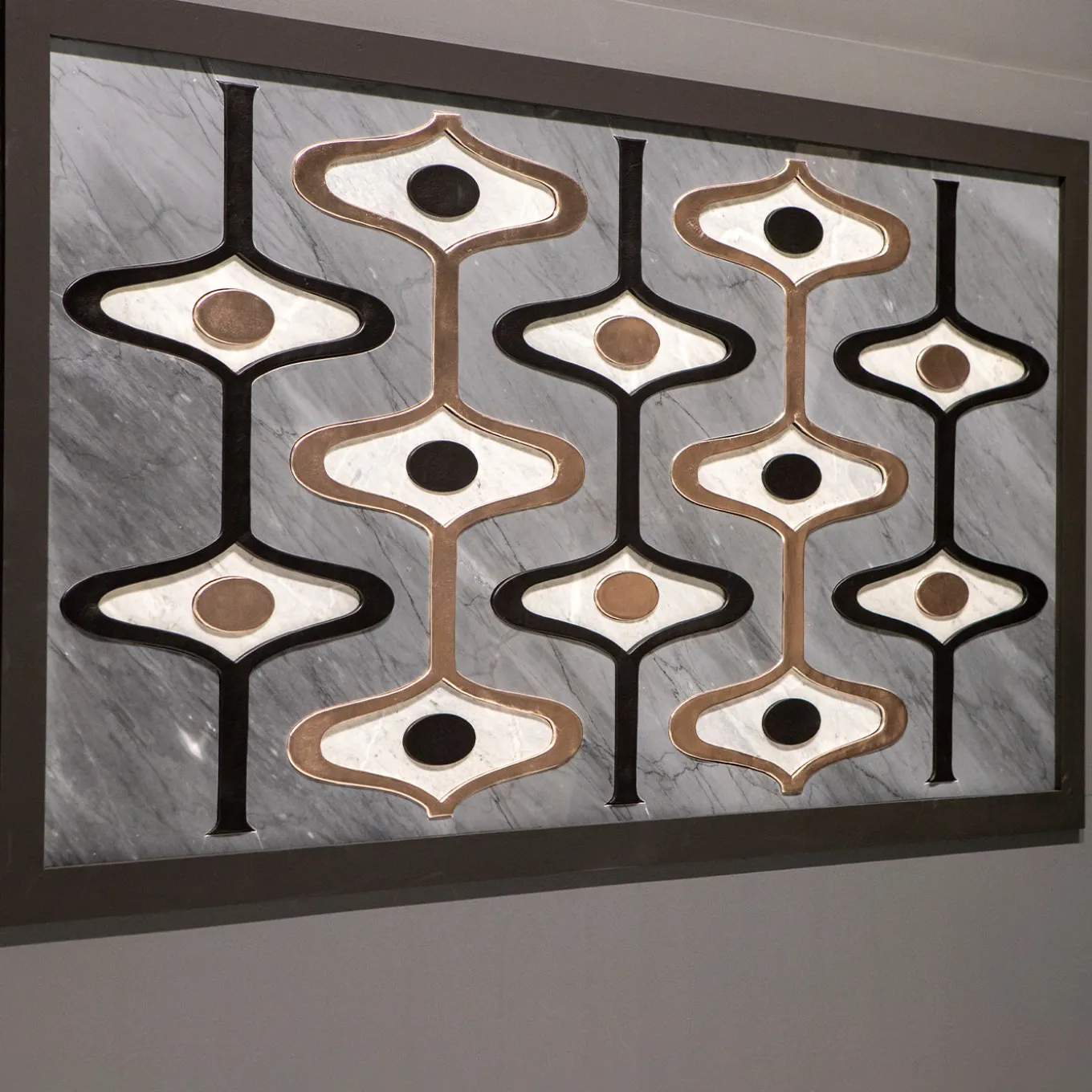 Fancy Mirage Leather & Marble Decorative Panel