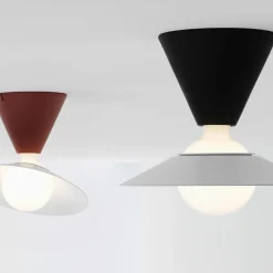 Fante Red Ceiling Lamp