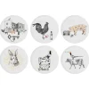 Farm Life Mix Set of 6 Plates