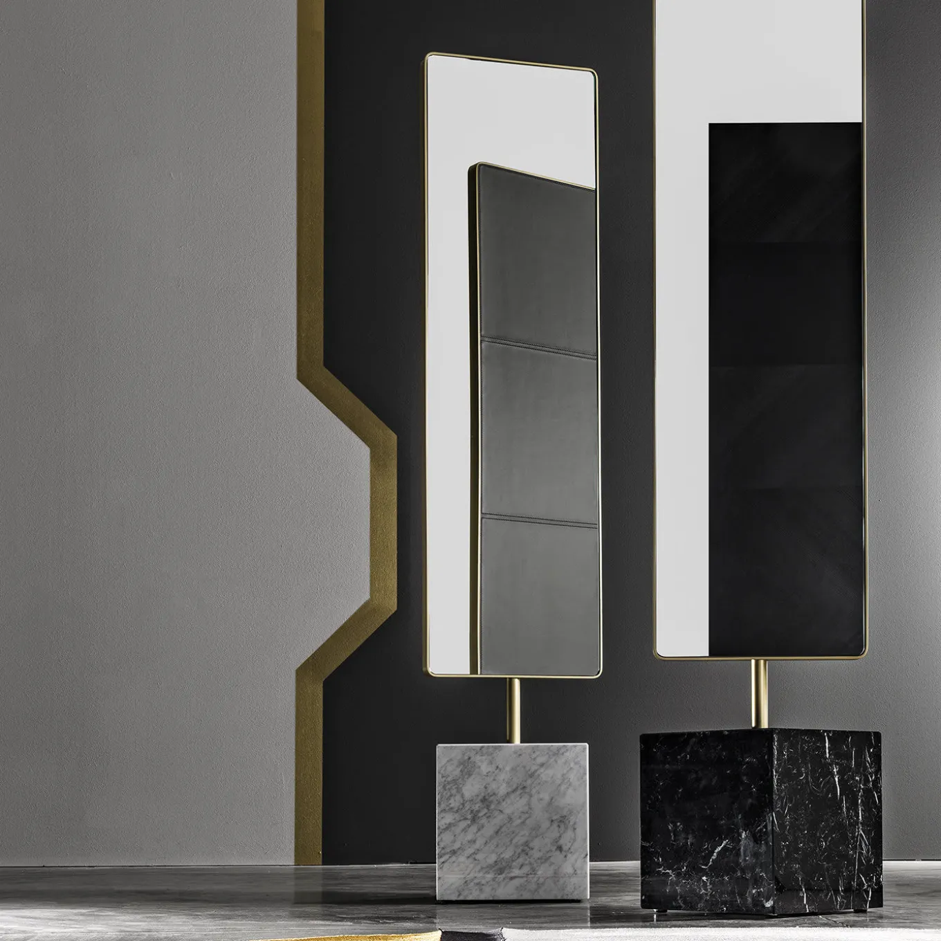 Favignana Marquina Floor Mirror