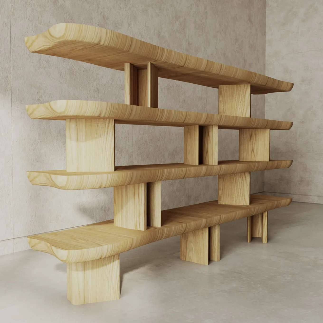 Favignana Oak Bookshelf