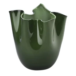 Fazzoletto Apple Green Vase by Paolo Venini and Fulvio Bianconi