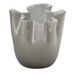Fazzoletto Taupe Vase by Paolo Venini and Fulvio Bianconi