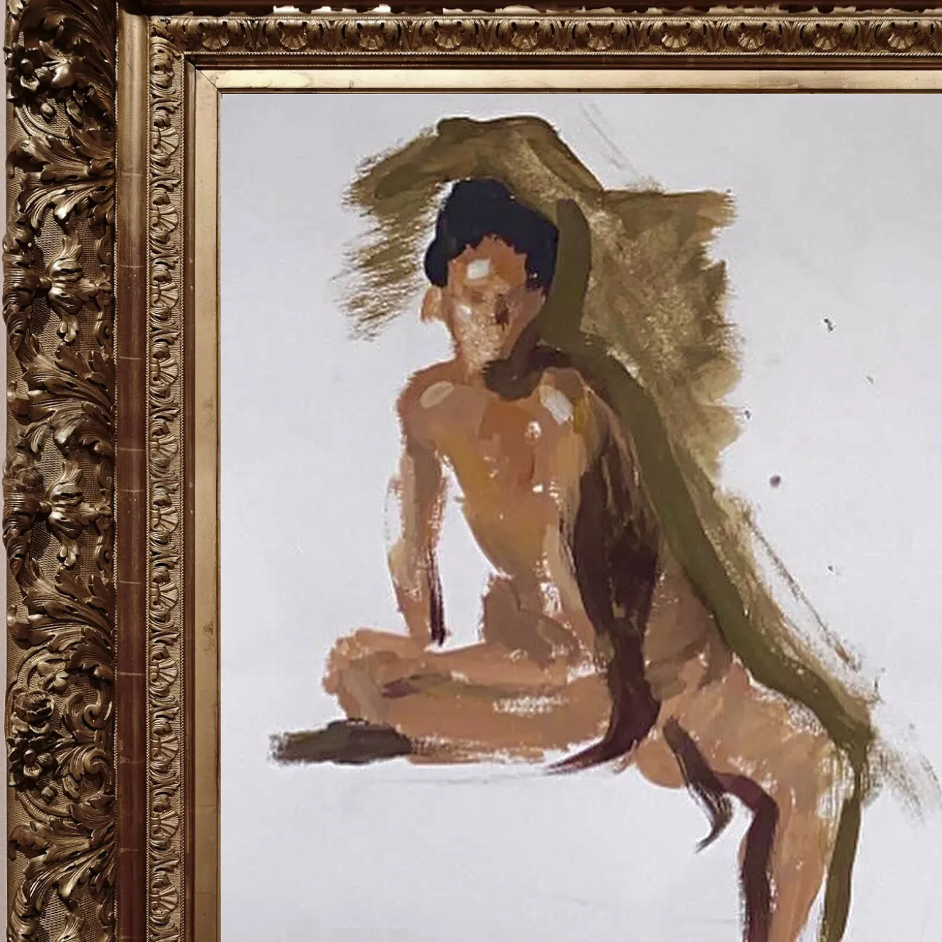 Figure Studies Watercolor Painting on Paper