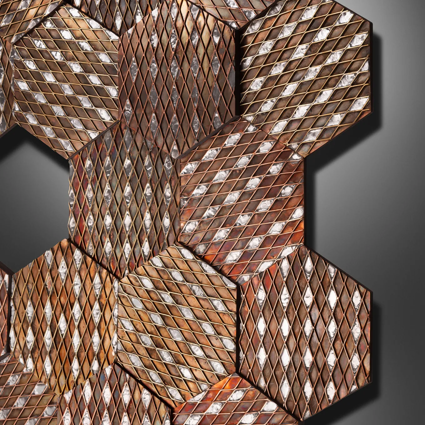 Filigrana Copper Decorative Panel by R&D De Castelli