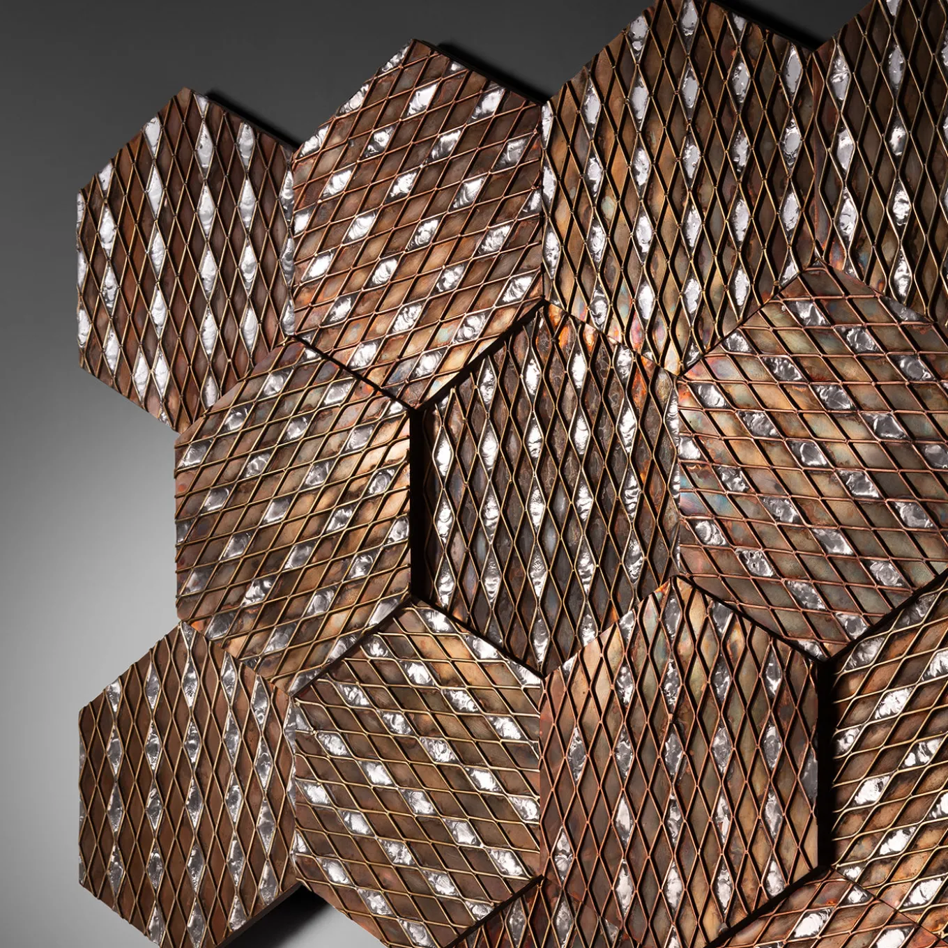 Filigrana Copper Decorative Panel by R&D De Castelli