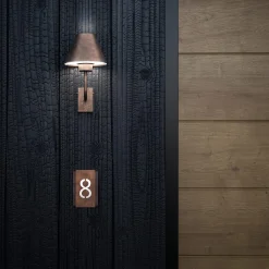 Fiordo Brass & Copper Outdoor Wall Lamp