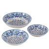 Fiore Azzurro Set of 3 Bowls by Lorenza Adami