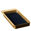 Firenze Rectangular Gold and Blue Empty Pocket Tray