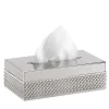 FIRENZE RECTANGULAR TISSUE BOX - SILVER
