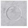 Firenze White Carrara Marble Q Plate