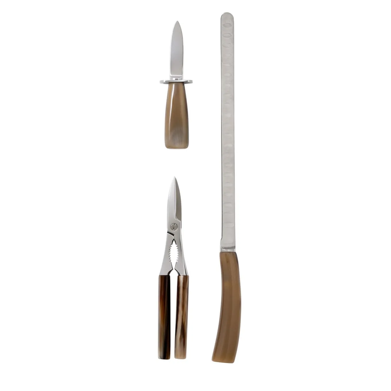 Fish and Shellfish Cutlery Set in Natural Horn
