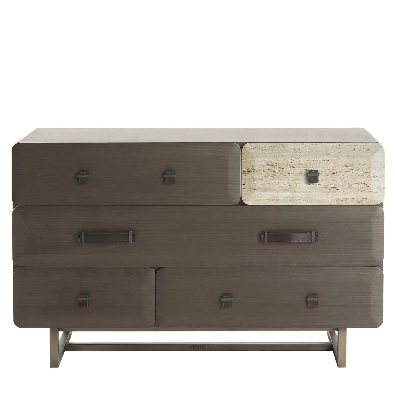 Five Points Smokey Grey And Marble Drawer Unit