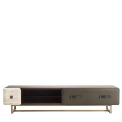Five Points Smokey Grey Wood And Marble Sideboard