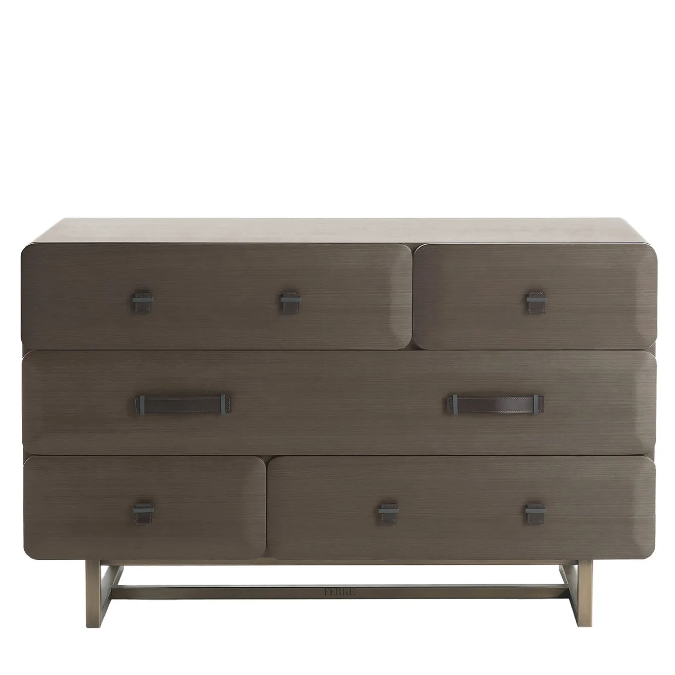 Five Points Smokey Grey Wood Drawer Unit
