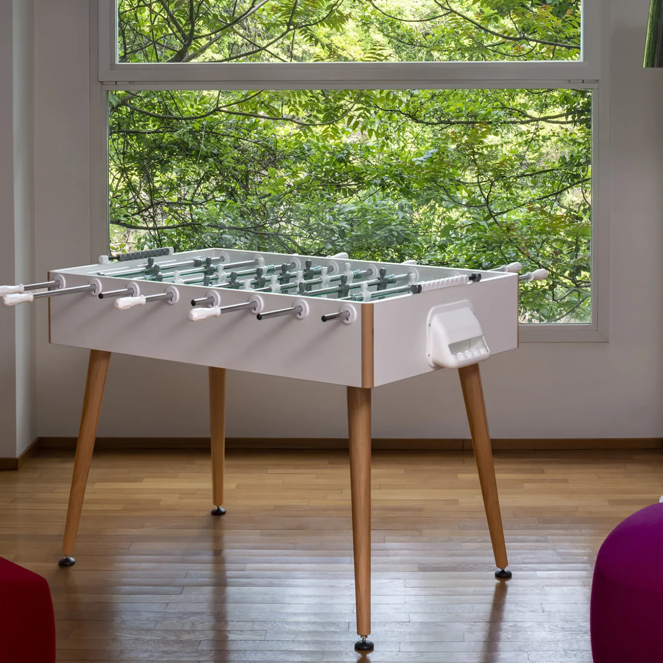 Flamingo Foosball Table White by Basaglia + Rota Nodari