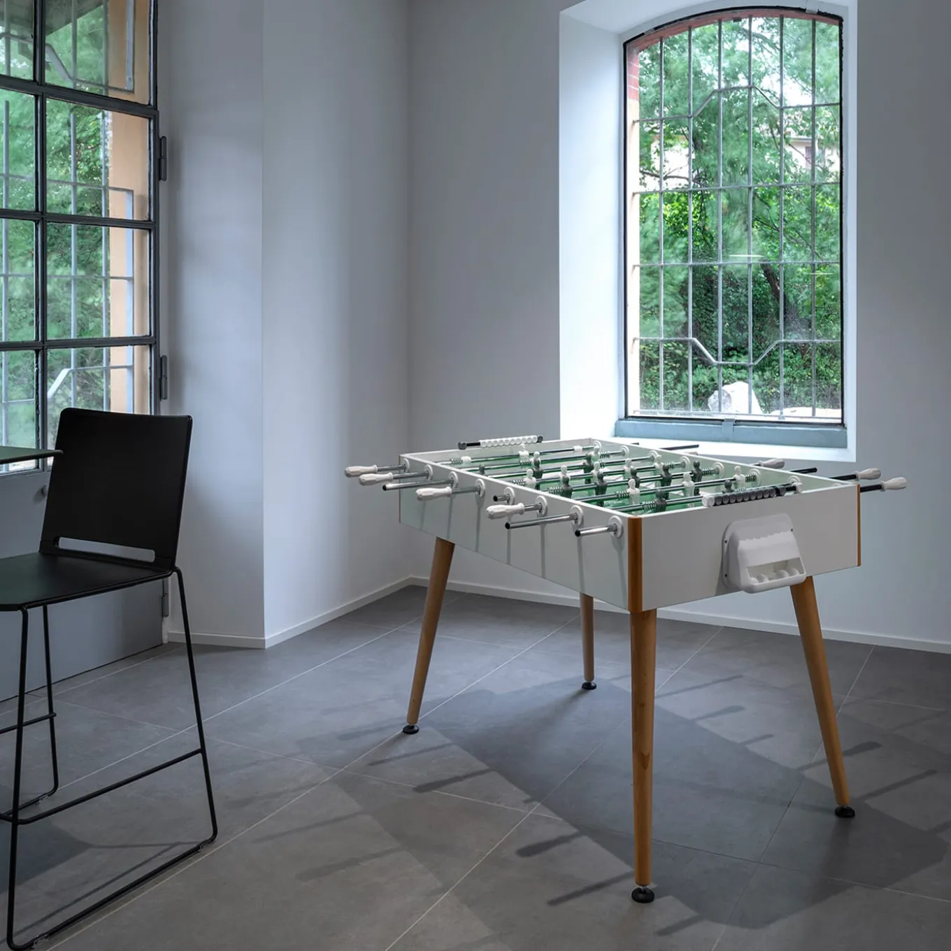 Flamingo Foosball Table White by Basaglia + Rota Nodari