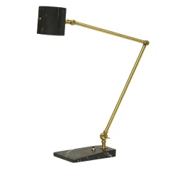 Flamingo Table Lamp in Black Marquinha Marble