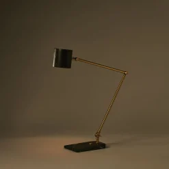 Flamingo Table Lamp in Black Marquinha Marble