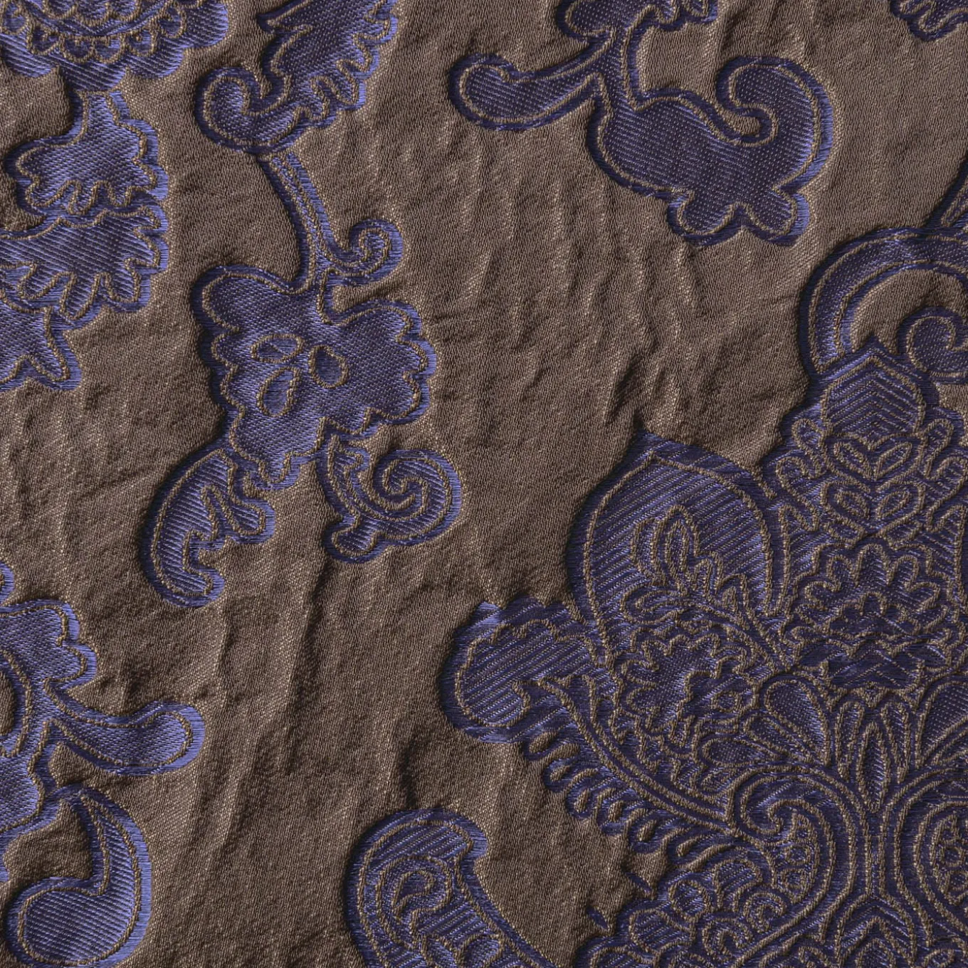 Flannel Square Floral Purple Jacquard Cushion