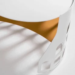 Flavio White and Golden Coffee Table