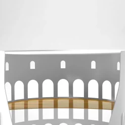 Flavio White and Golden Coffee Table