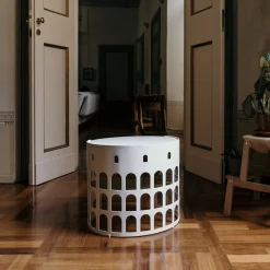 Flavio White and Golden Coffee Table