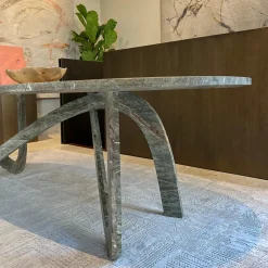 Fleur Green Marble Dining Table