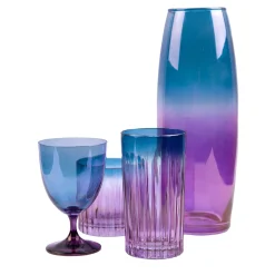 Fleury Set of 2 Purple-To-Blue Water Goblets