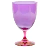 Fleury Set of 2 Red-To-Pink Water Glasses