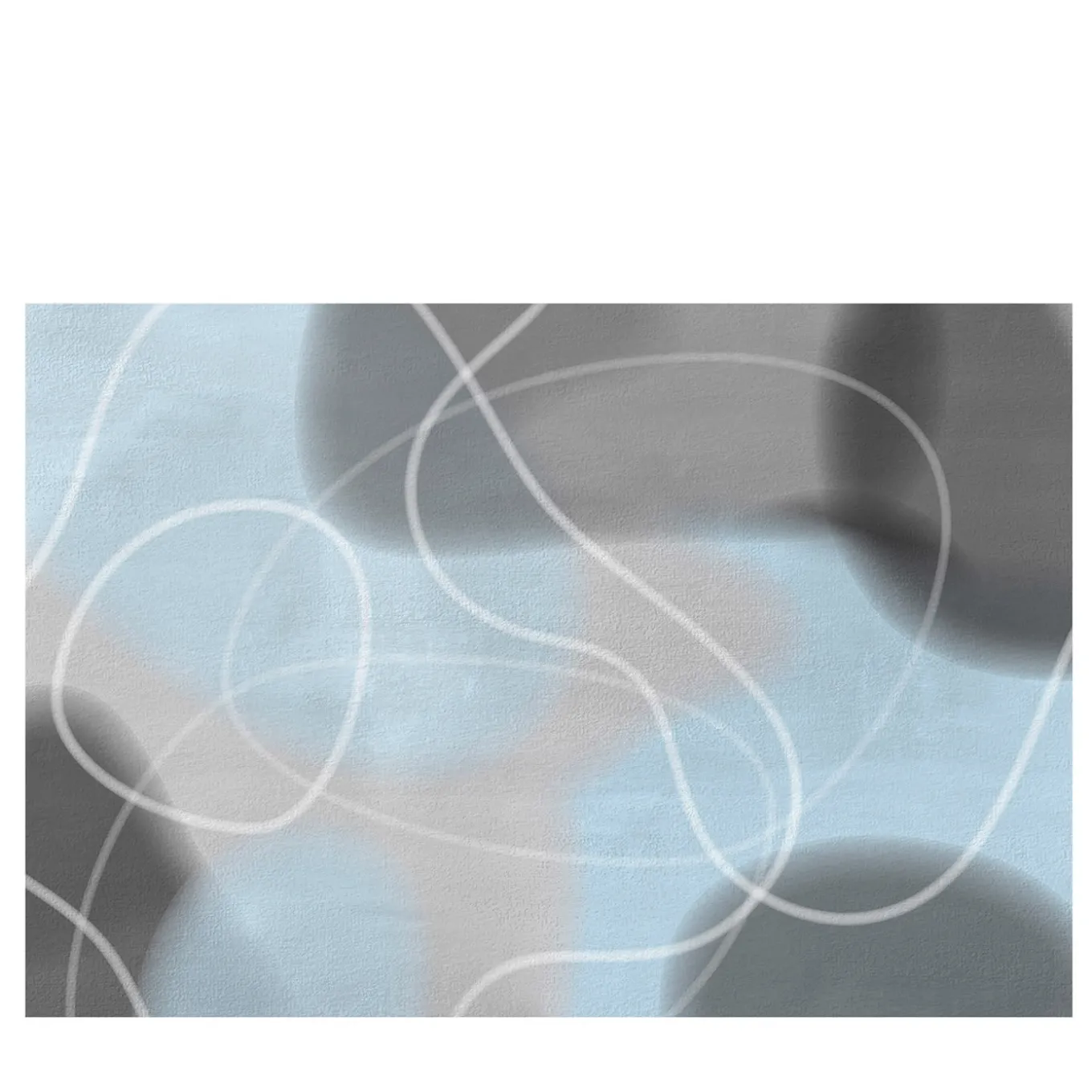 Flo Collection Light blue and Gray Textured Wallpaper by Karim Rashid