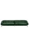 Flo Green Velvet 4-Seater Sofa by Lorenza Bozzoli