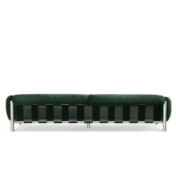 Flo Green Velvet 4-Seater Sofa by Lorenza Bozzoli