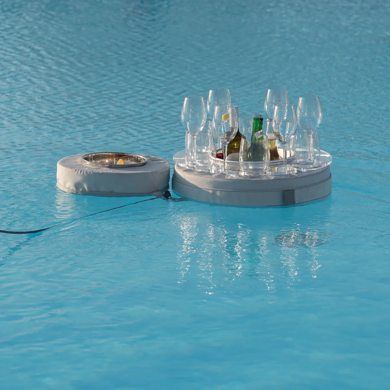 Floating Drinks Holder Beige