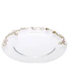 Flora Gold Glass Charger Plate