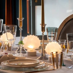 Flora Gold Glass Charger Plate
