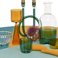 Flora Handcrafted Small Glass Bowl