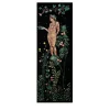 Florae Incantata Peach Tree Black Velvet Tapestry