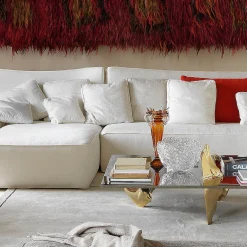 Florian II Orange & Transparent Vase by Borek Sipek