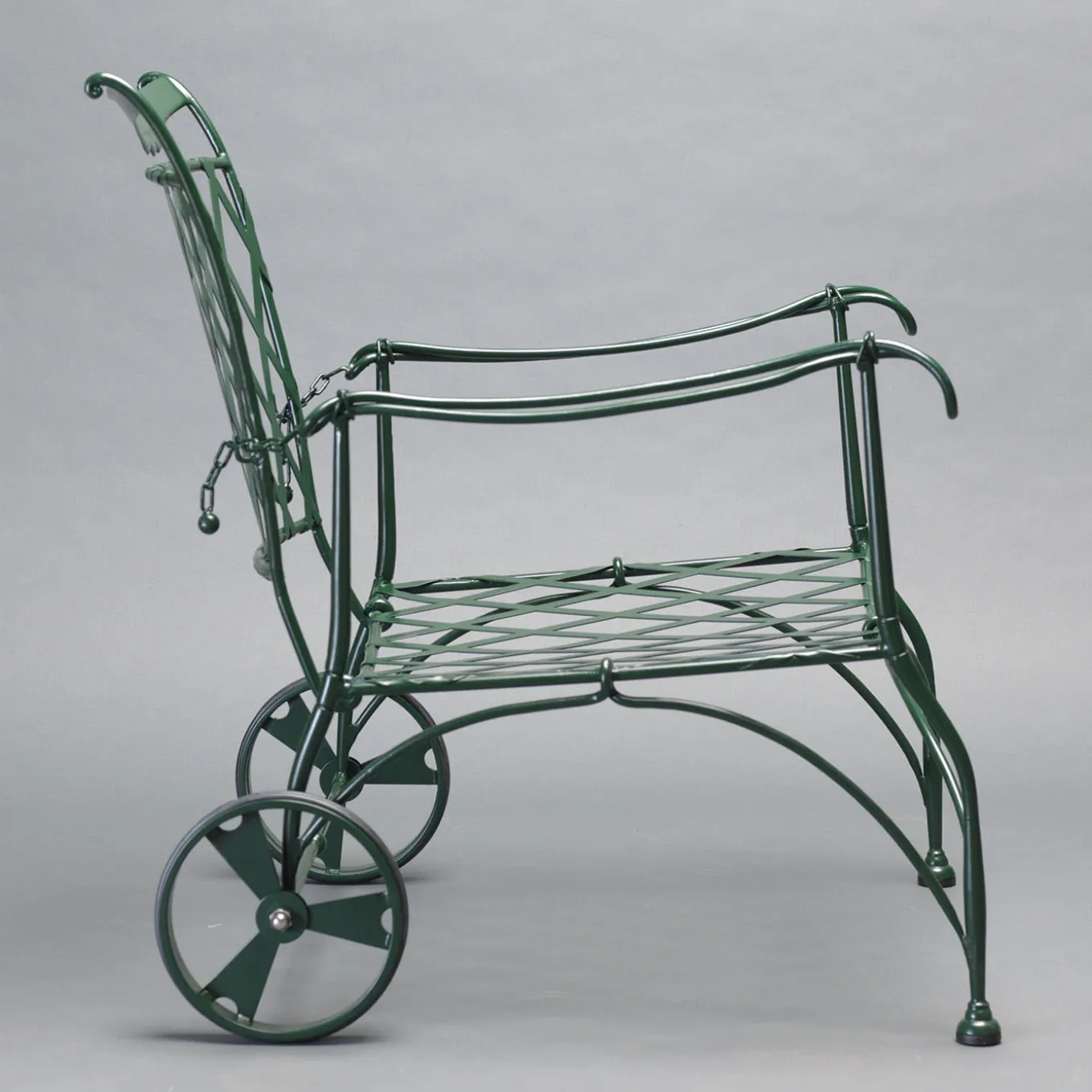 Florio Green Iron Outdoor Armchair
