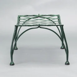 Florio Green Iron Outdoor Ottoman