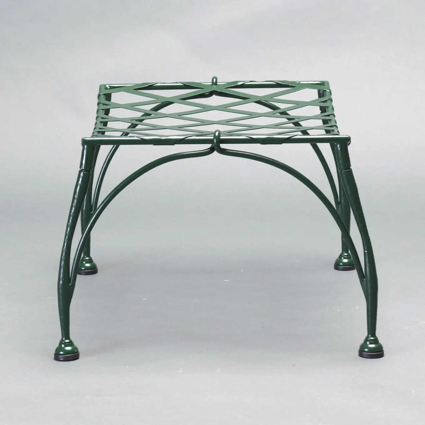 Florio Green Iron Outdoor Ottoman